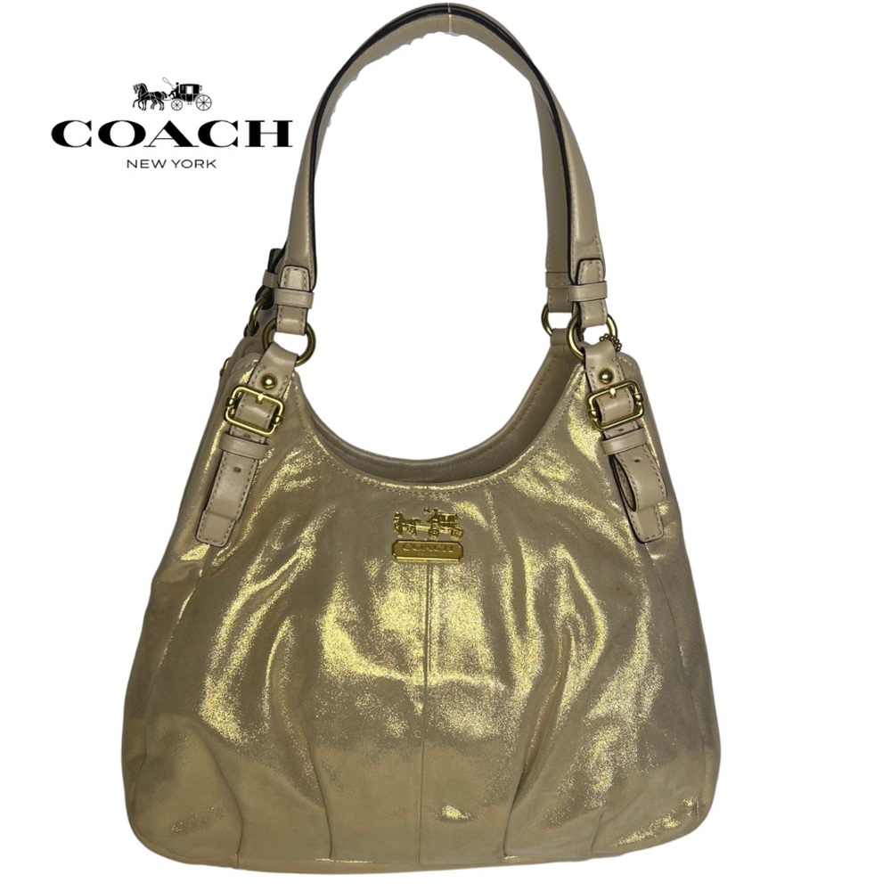 Coach | Rare Madison Maggie Metallic Gold Purse